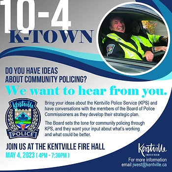 Poster for 10/4 KTown, Community Policing