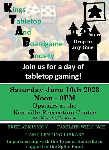 Poster for Board and Tabletop Games Day