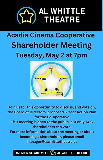 Poster for ACC Shareholder Meeting