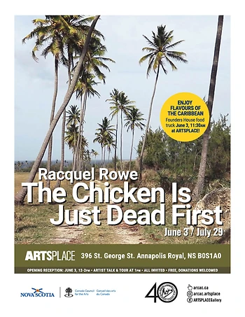 Poster for Art Talk & Tour / Racquel Rowe