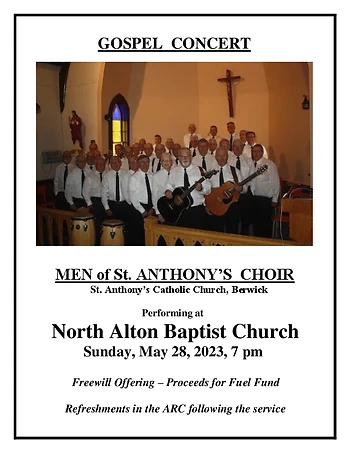 Poster for St. Anthony's Choir
