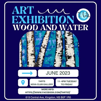 Poster for Art Exhibit Wood & Water