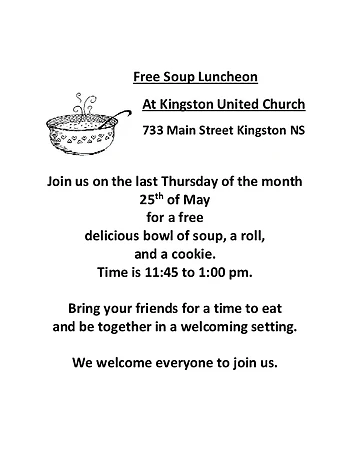 Poster for Soup Luncheon