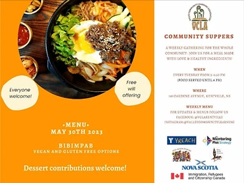 Poster for Community Supper
