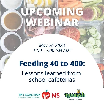 Poster for Feeding 40 to 400 Webinar.