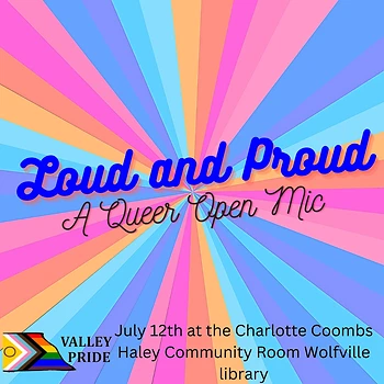 Poster for Loud and Proud A Queer Open Mic