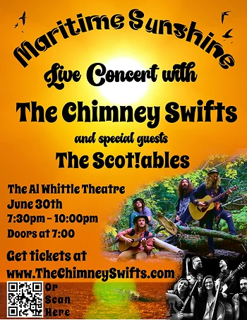 Poster for The Chimney Swifts & The Scotiables