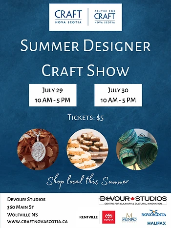 Poster for Summer Designer Craft Show