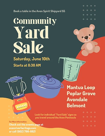 Poster for Community Yard Sale