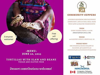 Poster for Community Supper