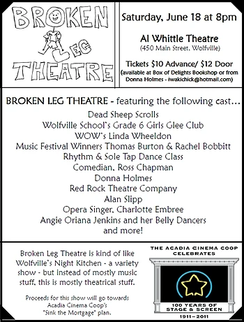 Poster for Broken Leg Theatre