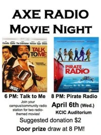 Poster for Axe Radio Movie Night