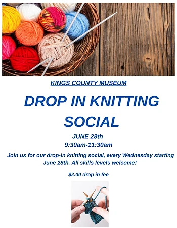 Poster for Knitting Social