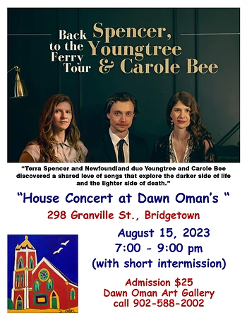 Poster for Terra Spencer, Youngtree & Carole Bee - Back to the Ferry Tour