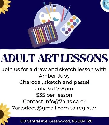 Poster for Adult Art Lessons Watercolour