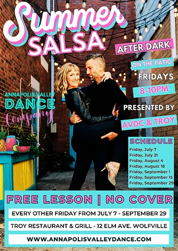 Poster for Summer Salsa After Dark