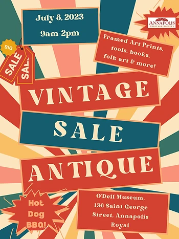 Poster for Annapolis Heritage Antique & Vintage Sale