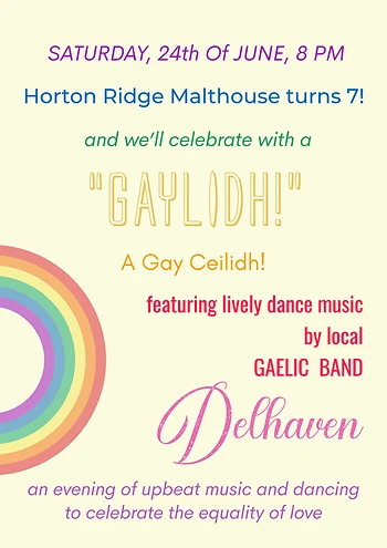 Poster for Horton Ridge Malthouse's Birthday
