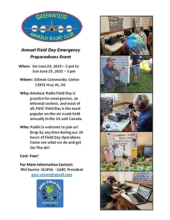 Poster for Amateur Radio Field Day