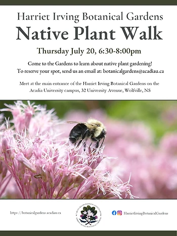 Poster for Native Plant Walk