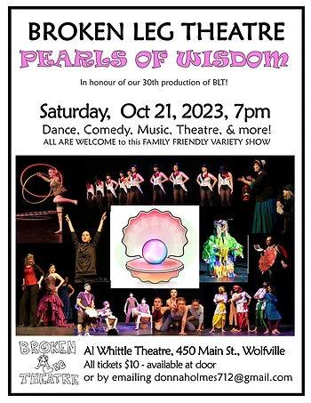 Poster for Broken Leg Theatre - Pearls of Wisdom