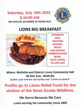 Poster for Big Breakfast for Wildfires Victims