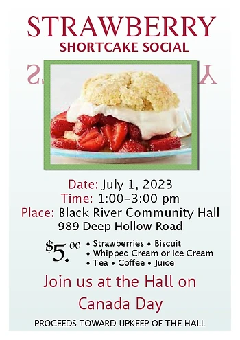 Poster for Strawberry Shortcake Social