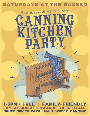 Poster for Canning Kitchen Party Kick Off