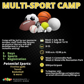 Poster for Multi Sport Camp