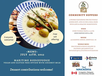 Poster for Community Supper