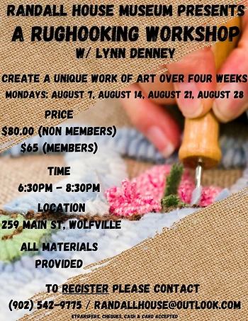 Poster for Rughooking Workshop