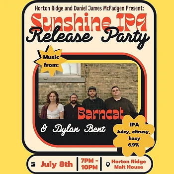 Poster for Sunshine IPA Release Party