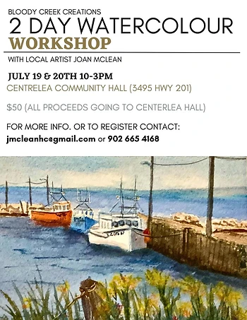 Poster for Beginner Watercolour Workshop