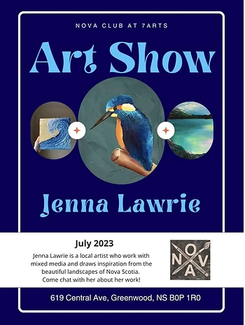 Poster for Art Exhibit NOVA Club