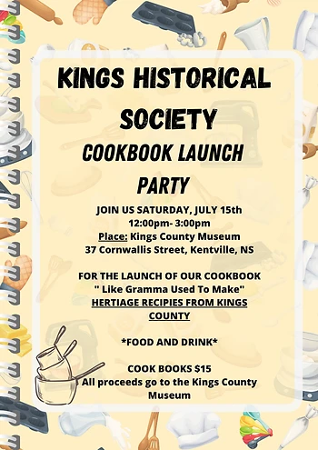 Poster for Cookbook Launch Party
