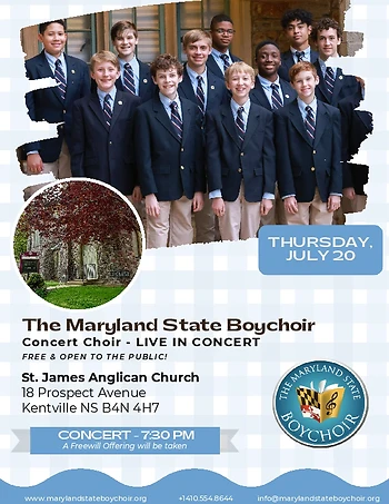 Poster for Maryland State Boychoir