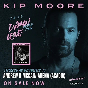 Poster for Kip Moore Damn Love World Tour
