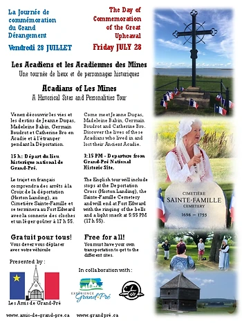 Poster for Acadian Sites and Personalities Tour