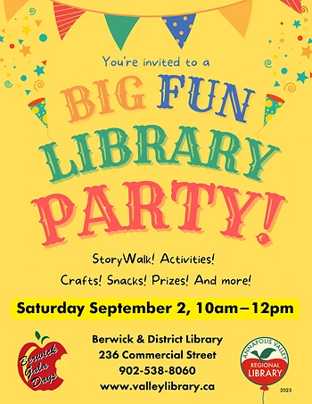 Poster for Big Fun Library Party