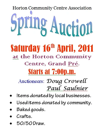 Poster for Spring Auction