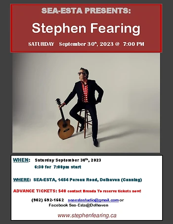 Poster for Stephen Fearing