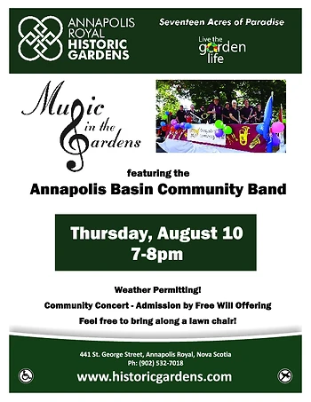 Poster for Music in the Gardens