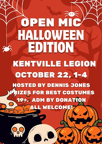 Poster for Open Mic hosted by Dennis Jones