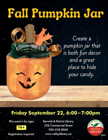 Poster for Fall Pumpkin Jar