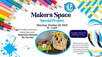 Poster for Makers Space Tic Tac Toe Halloween