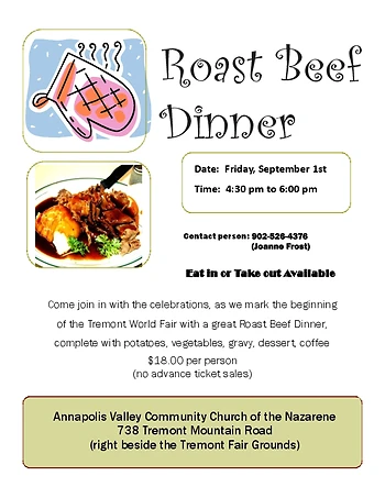 Poster for Roast Beef Dinner