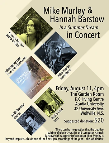 Poster for Mike Murley & Hannah Barstow