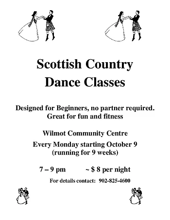 Poster for Scottish Country Dancing