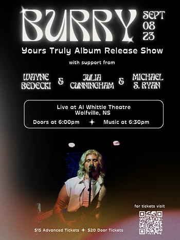 Poster for Burry 'Yours Truly' Album Release