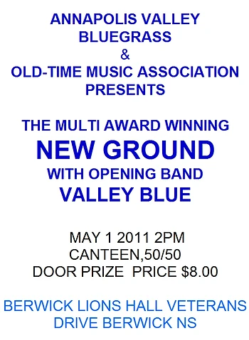 Poster for Bluegrass & Oldtime Music Show